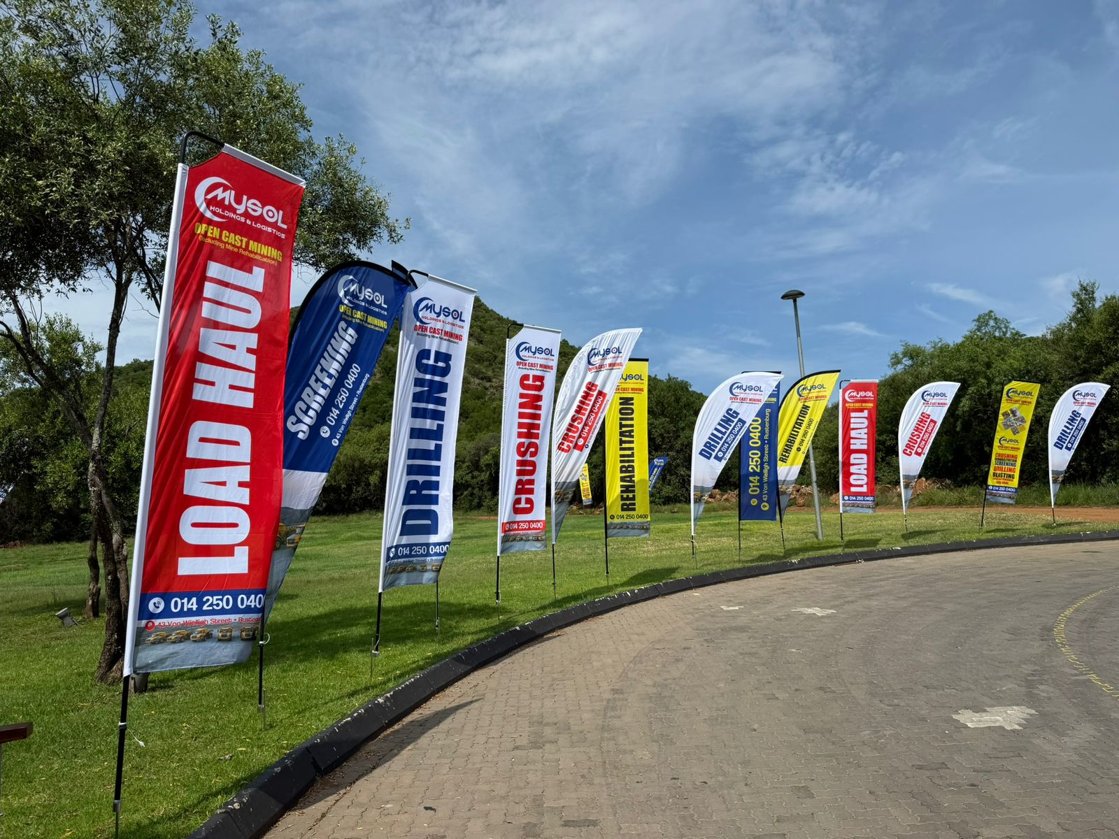 Flag Banners - Event Branding by GT Designs SA