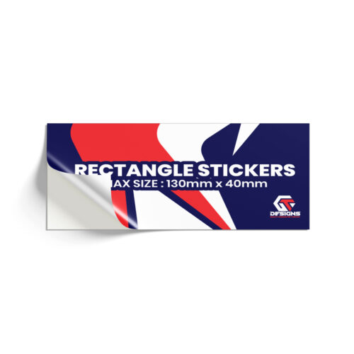 Rectangle Sticker (Max Size: 130mm x 40mm)